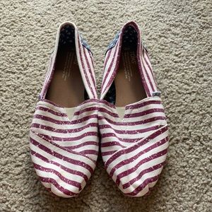 Toms American flag shoes